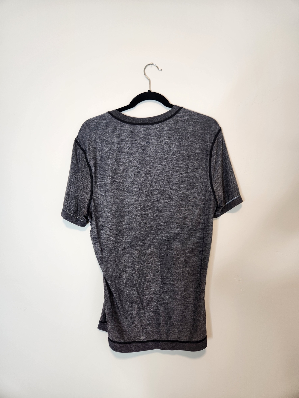 Lululemon Mens Reverse Sprint Short Sleeve In Heathered Black Size Medium - Picture 7 of 10